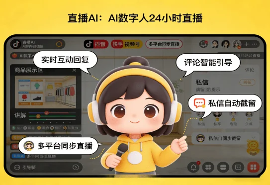 AI直播数字人开发